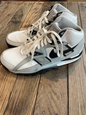 Nike Air Trainer SC High Raiders Helmet Retro Sneakers Size 10 Gray/Black/White